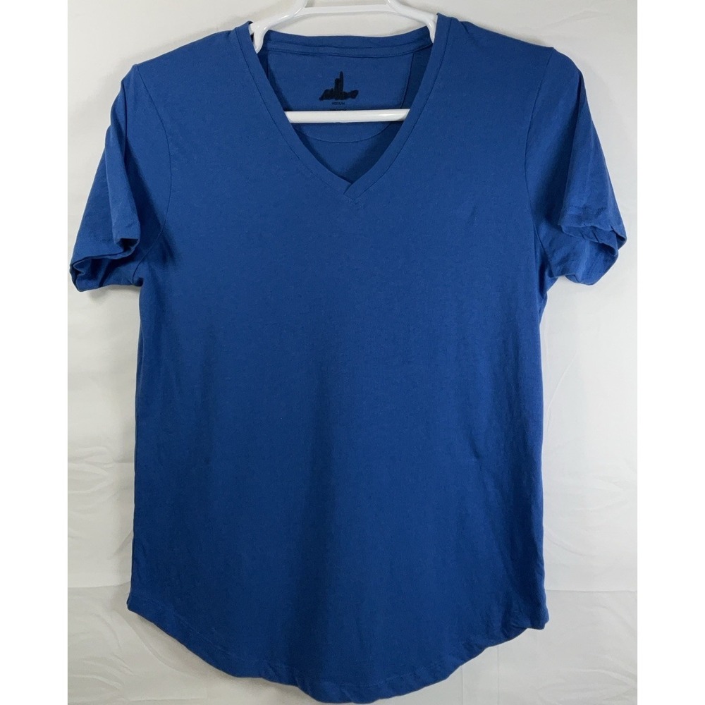 NWOT Women Johnnie-O Merediths Short Sleeve 100% Cotton T-Shirt Royal Blue - M